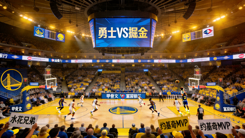 NBA常规赛金州勇士对阵丹佛掘金比赛现场画面